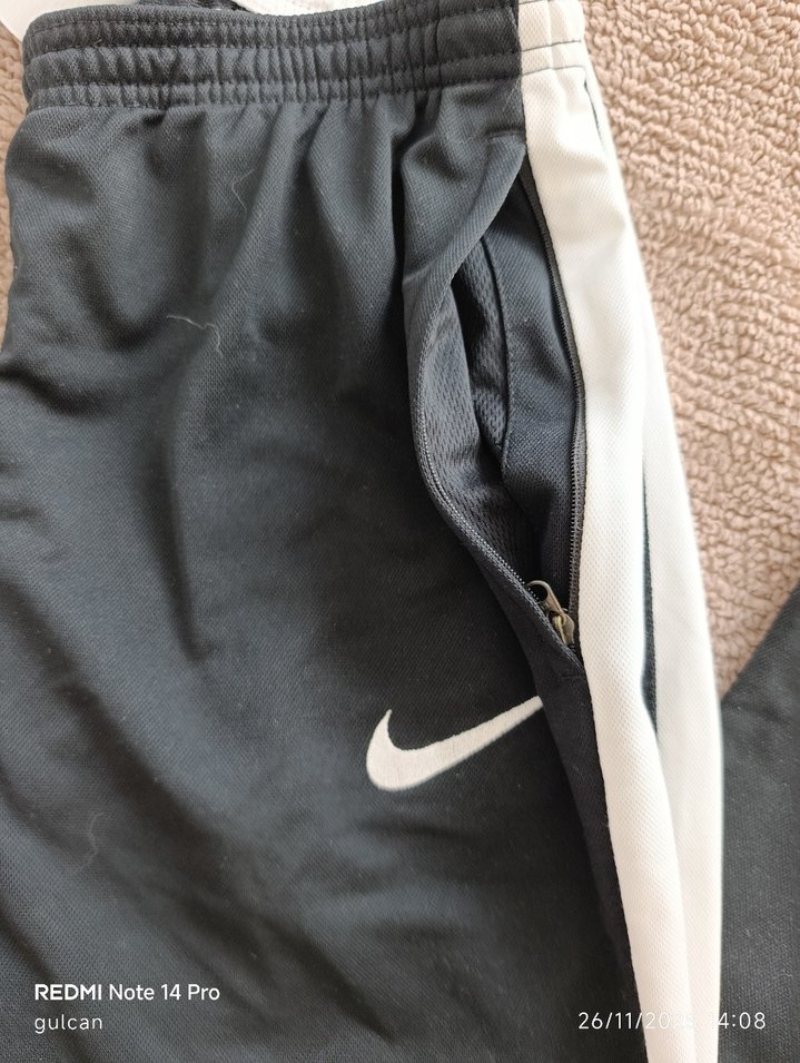 Nike Siyah Fermuarlı Erkek Eşofman Altı - Görsel 3