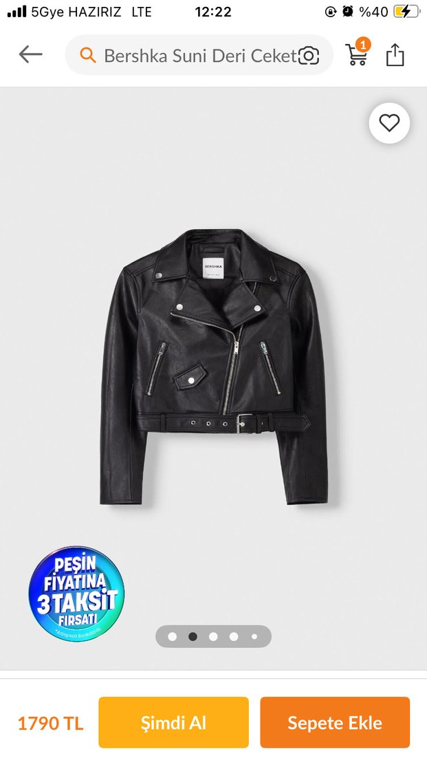 Bershka Deri Ceket - Görsel 3
