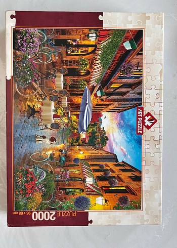 2000 Parça Art Puzzle İtalya Sokağı
