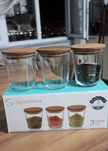 Sigma Home 3'lü Cam Baharatlık Seti