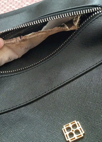 Siyah Deri Kadın Sırt Çantası - Görsel 7