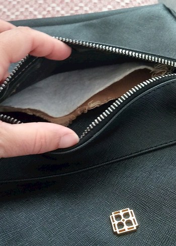 Siyah Deri Kadın Sırt Çantası - Görsel 6