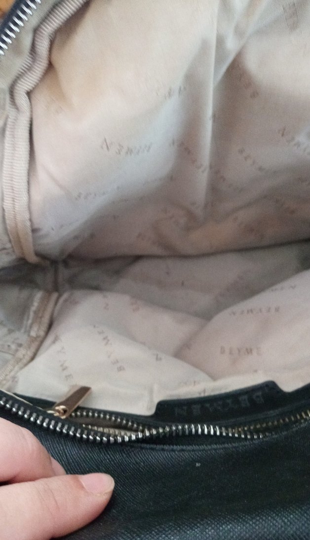 Siyah Deri Kadın Sırt Çantası - Görsel 5