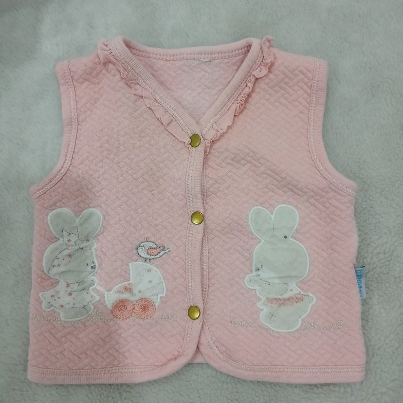 Pembe Nakışlı Çocuk yelek - Görsel 3