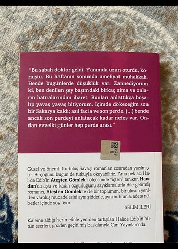 Beden Ateşten Gömlek - Halide Edib Adıvar