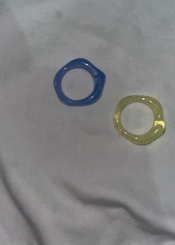 Şeffaf Mavi Minimalist Kadın Yüzük