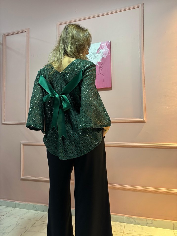 Zara Kadın Uzun Kollu Yüksek Yakalı Ofis Elbisesi - Görsel 2