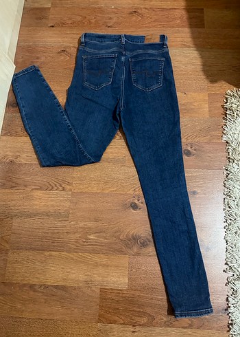 Kadın Lacivert Slim Fit Midi Kot Pantolon - Görsel 2