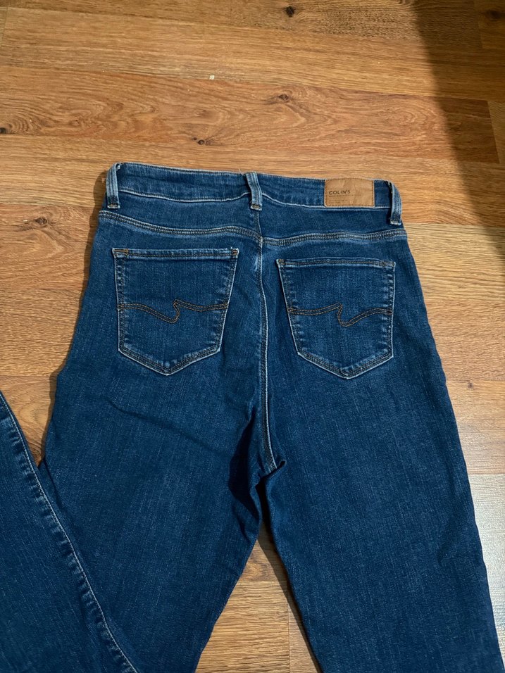 Kadın Lacivert Slim Fit Midi Kot Pantolon - Görsel 3