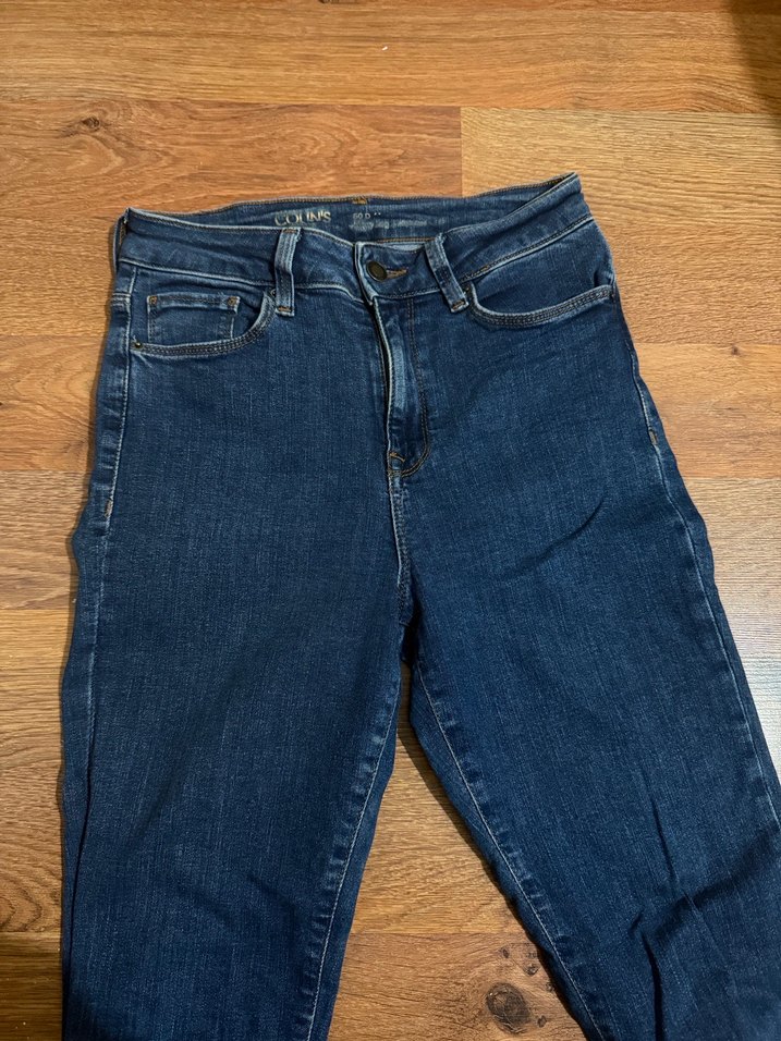 Kadın Lacivert Slim Fit Midi Kot Pantolon - Görsel 4