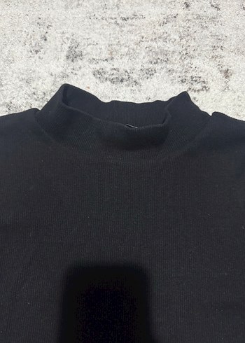 Kürklü Siyah Uzun Kollu Uzun Elbise - Görsel 3