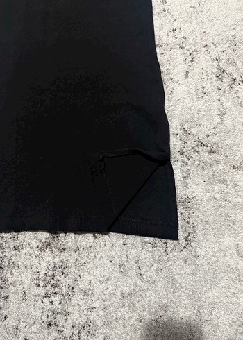 Kürklü Siyah Uzun Kollu Uzun Elbise - Görsel 2