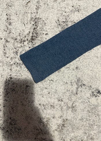 Fitilli midi örme  Uzun Kollu Yüksek Yakalı İnce Elbise - Görsel 4