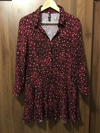 Zara leoparlı elbise