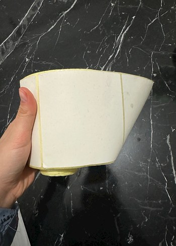 100x100 Termal Sarı Etiket Rulo 500 Adet - Görsel 2