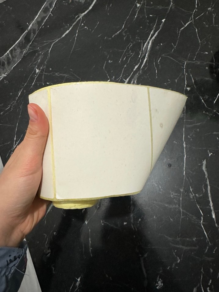 100x100 Termal Sarı Etiket Rulo 500 Adet - Görsel 2