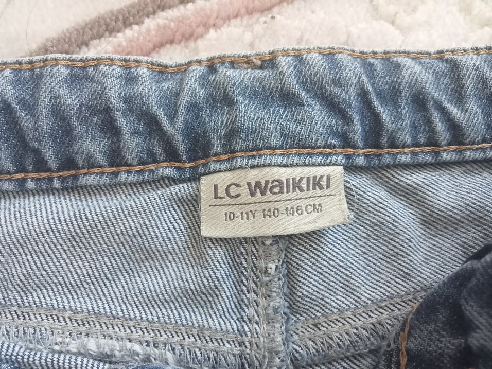 mavi Kısa Geniş Kesim Kadın Kot Şort - Görsel 2