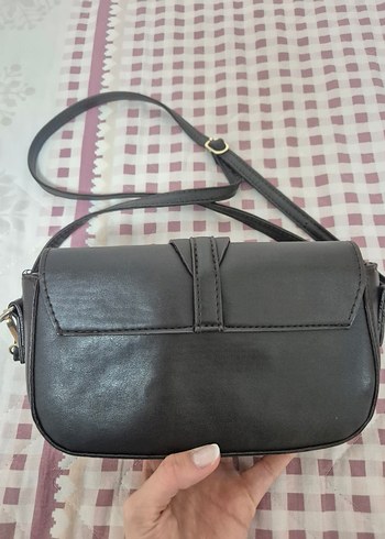 Kahverengi Deri Tokalı Kadın Çanta - Görsel 4