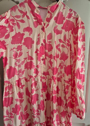 Pembe Bohem Uzun Elbise - Görsel 5