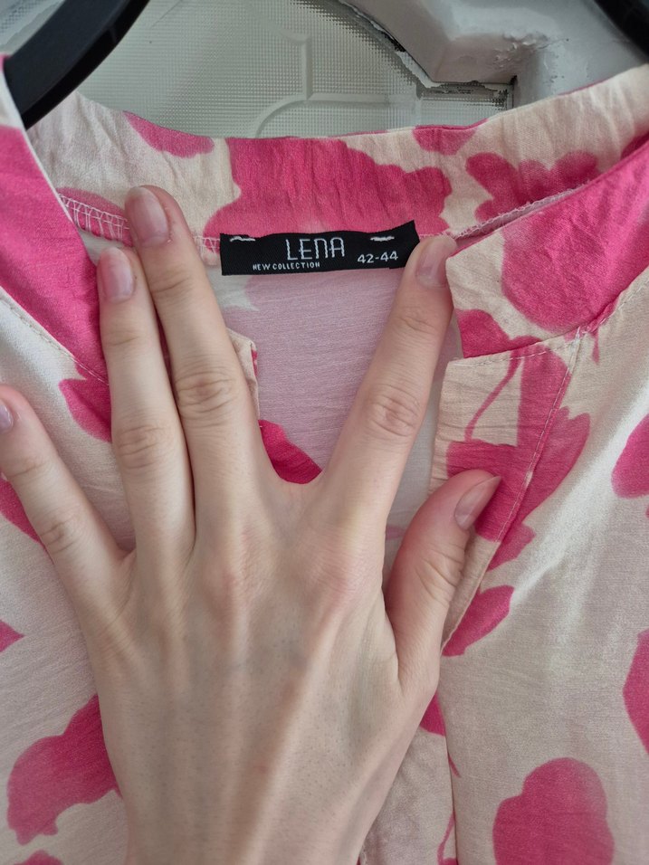 Pembe Bohem Uzun Elbise - Görsel 3