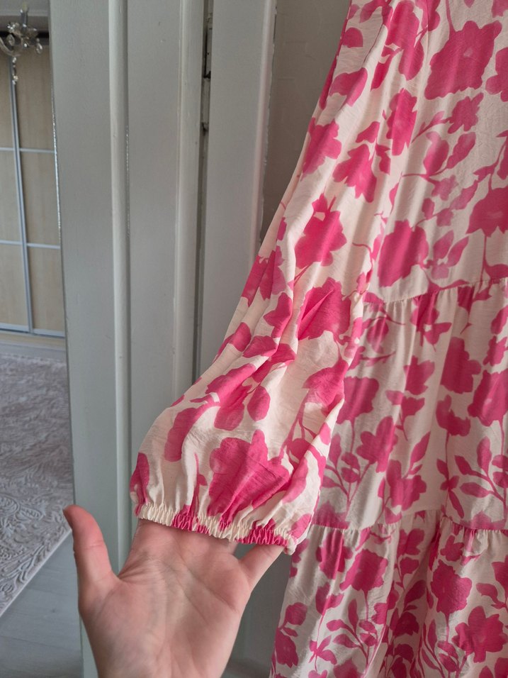 Pembe Bohem Uzun Elbise - Görsel 2