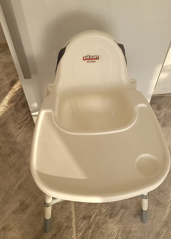 Beden Pilsan Beyaz Gri Bebek Mama Sandalyesi