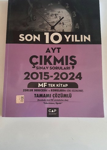 AYT Çıkmış Sınav Soruları ÇAP Yayınları 2015-2024