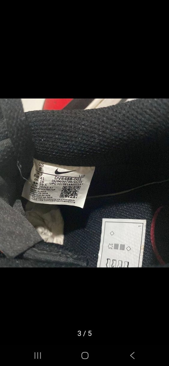 Kırmızı Siyah  Spor Ayakkabı - Görsel 3