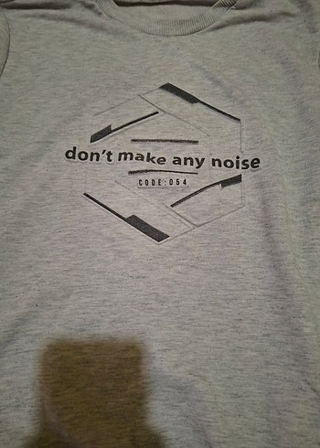 Gri Kadın Sweatshirt Baskılı Pamuk - Görsel 2