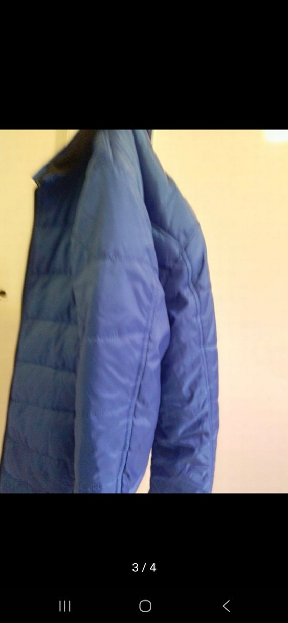 Kadın Mavi Fermuarlı Kış Montu - Görsel 3