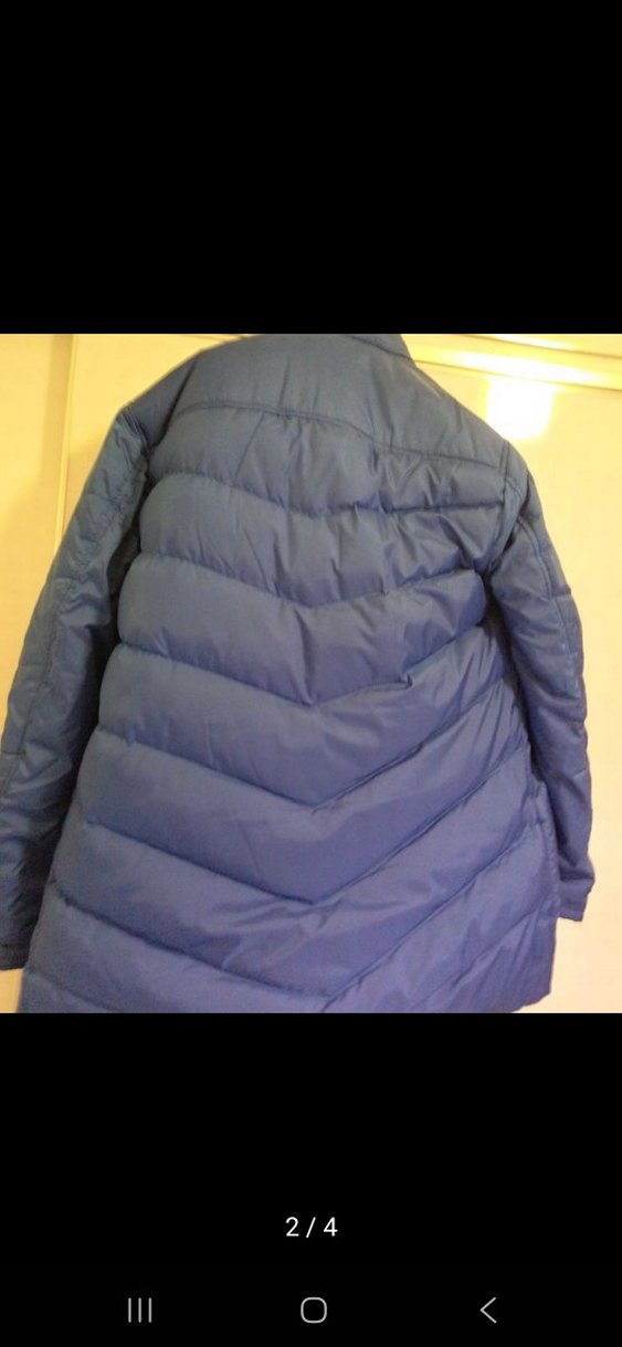 Kadın Mavi Fermuarlı Kış Montu - Görsel 2