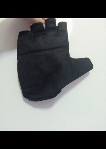 Erkek Siyah Biker Parmaksız Eldiven - Görsel 4