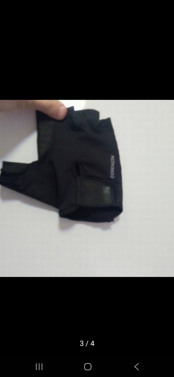 Erkek Siyah Biker Parmaksız Eldiven - Görsel 3