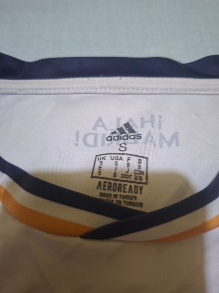 Beyaz Erkek Kısa Kollu real madrid vini jr 7 - Görsel 4