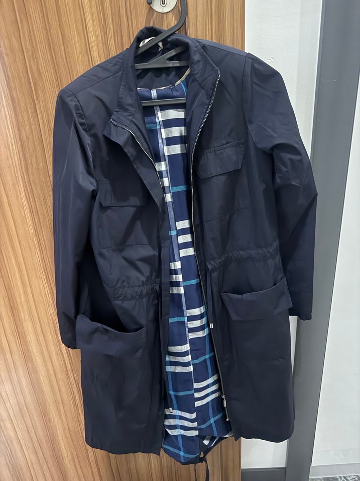 Düğmeli Lacivert Kadın Ceket - Görsel 2