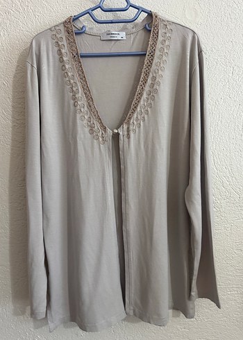 V Yaka Bej Bohem Kadın içli dışlı takım - Görsel 3