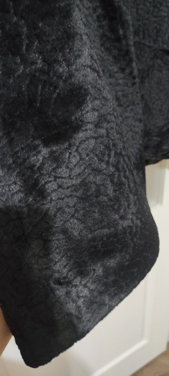 Düğmeli Siyah  Kaban - Görsel 2