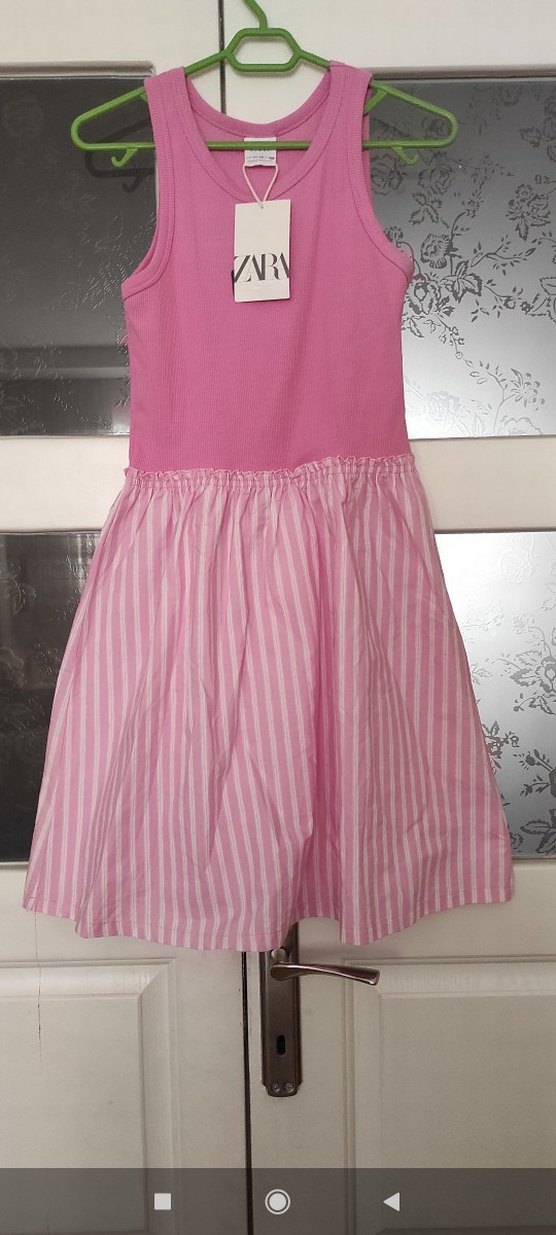 Pembe zara Kolsuz Kız Elbisesi ZARA - Görsel 2