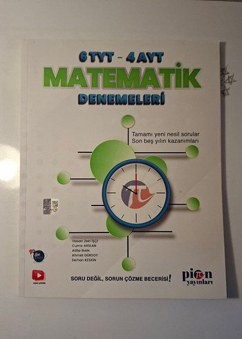 6 TYT-4 AYT Matematik Denemeleri Kitabı