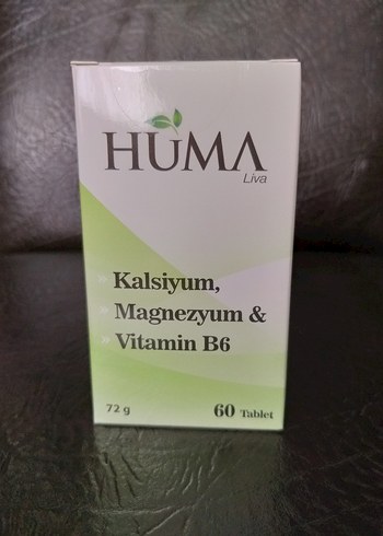 HUMA Kalsiyum, Magnezyum & Vitamin B6 60 Tablet