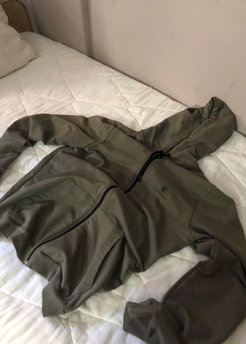 Lumberjack Haki Kapüşonlu Hırka - Görsel 2