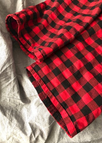 Kırmızı Ekoseli Rahat Pijama Altı - Görsel 4