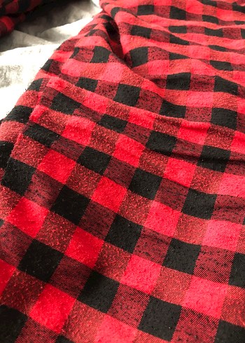 Kırmızı Ekoseli Rahat Pijama Altı - Görsel 12