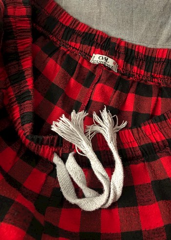 Kırmızı Ekoseli Rahat Pijama Altı - Görsel 3