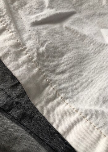 PULL&BEAR STWD Krem Baggy Keten Pantolon - Görsel 6