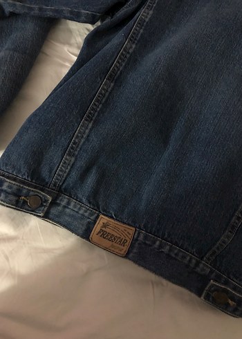 Freestar Jeans Lacivert Bomber Denim Ceket - Görsel 4