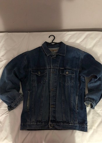 Freestar Jeans Lacivert Bomber Denim Ceket - Görsel 3