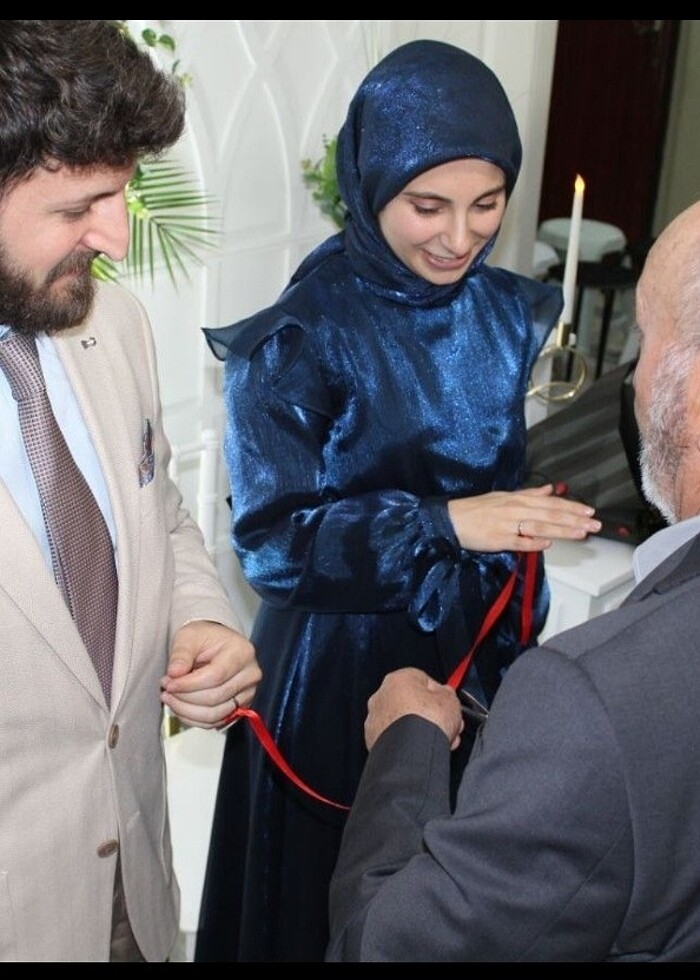 Birgül Bektaş Lacivert Mira Abiye - Görsel 4