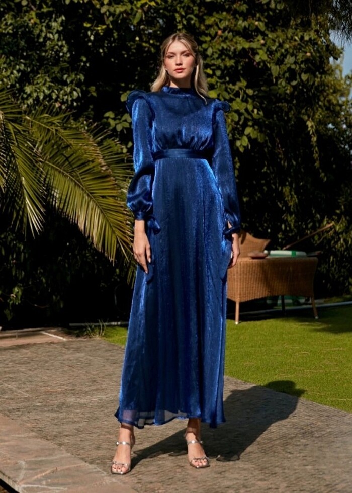 Birgül Bektaş Lacivert Mira Abiye - Görsel 2