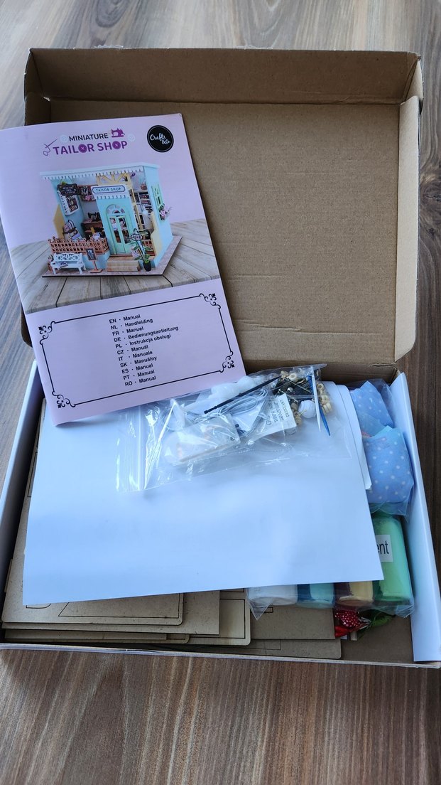DIY Mini Terzi Dükkanı Model Kiti / DIY Miniature Tailor - Görsel 2